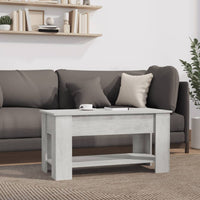 Thumbnail for Couchtisch Betongrau 101x49x52 cm Holzwerkstoff