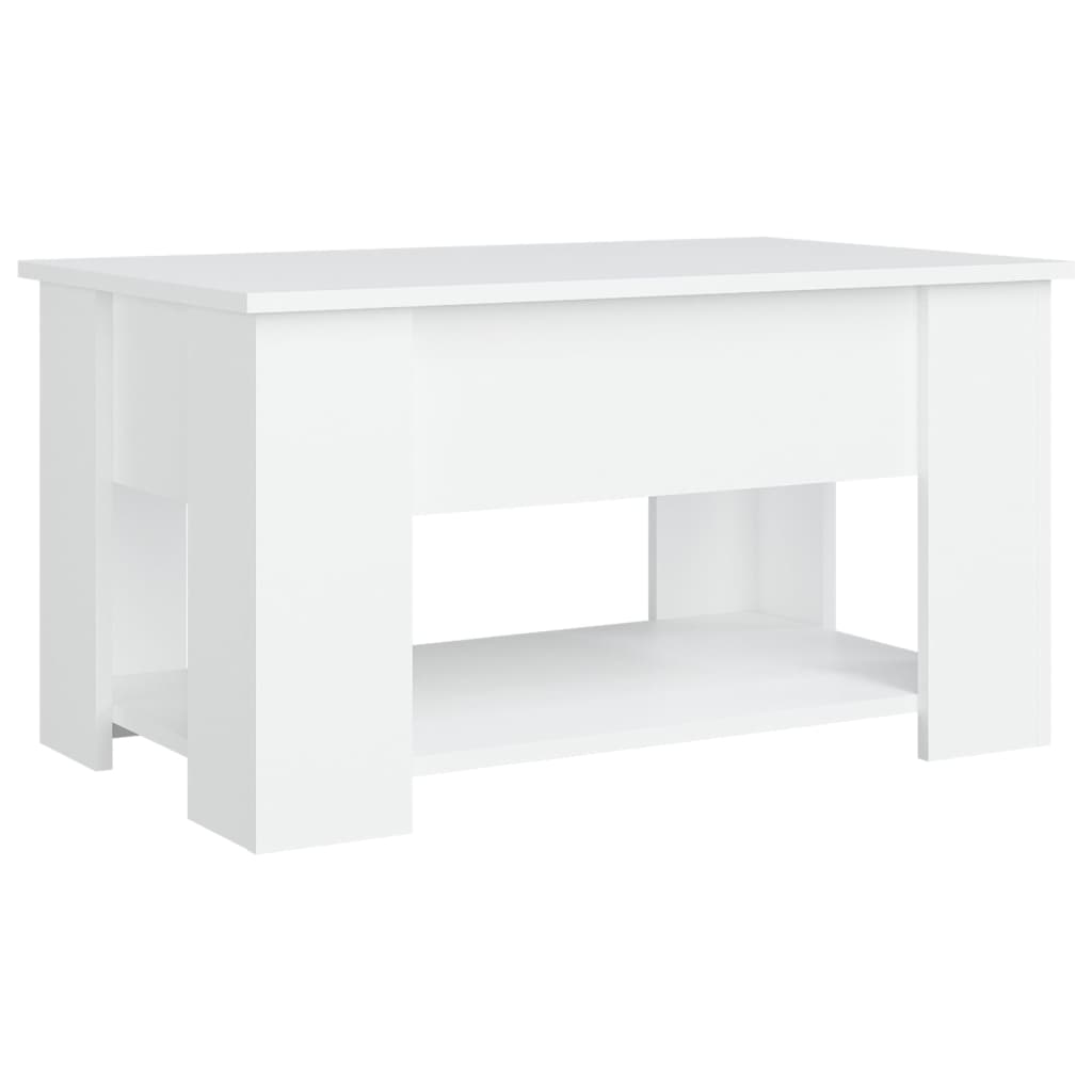 Couchtisch Weiß 79x49x41 cm Holzwerkstoff