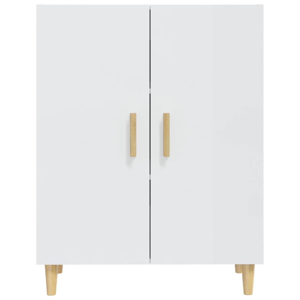 Sideboard Hochglanz-Weiß 70x34x90 cm Holzwerkstoff