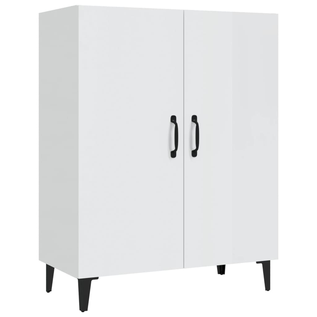 Sideboard Hochglanz-Weiß 70x34x90 cm Holzwerkstoff