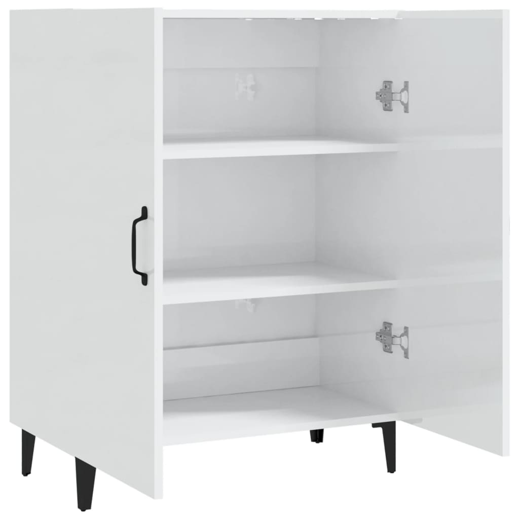 Sideboard Hochglanz-Weiß 70x34x90 cm Holzwerkstoff