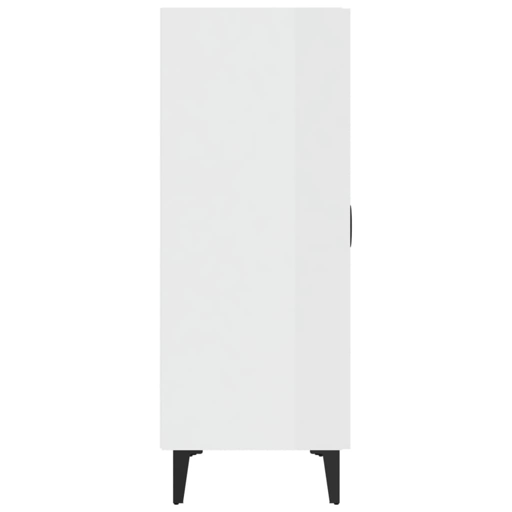 Sideboard Hochglanz-Weiß 70x34x90 cm Holzwerkstoff
