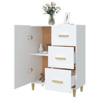 Thumbnail for Sideboard Weiß 69,5x34x90 cm Holzwerkstoff