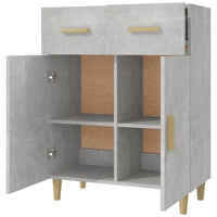 Thumbnail for Sideboard Betongrau 69,5x34x89 cm Holzwerkstoff