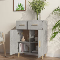 Thumbnail for Sideboard Betongrau 69,5x34x89 cm Holzwerkstoff