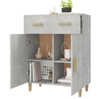 Thumbnail for Sideboard Betongrau 69,5x34x89 cm Holzwerkstoff