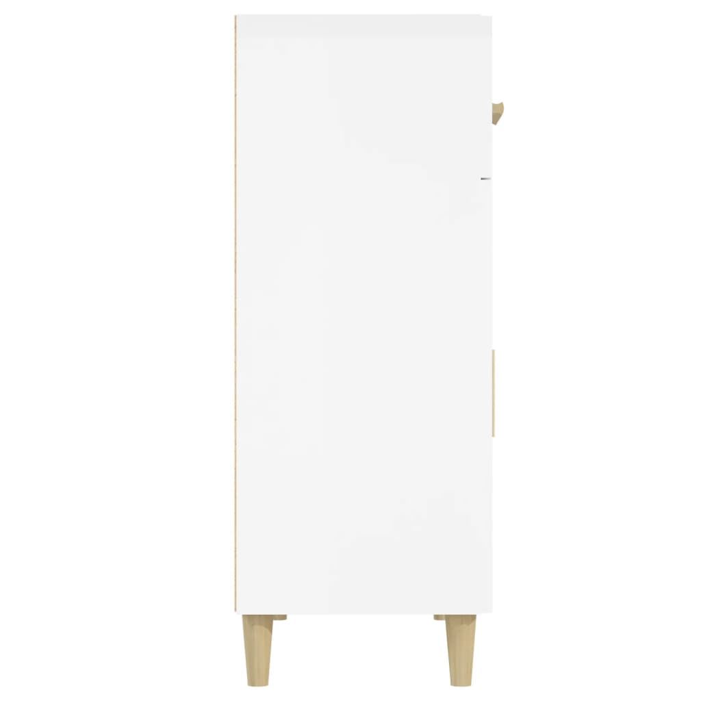 Sideboard Hochglanz-Weiß 69,5x34x89 cm Holzwerkstoff