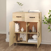 Thumbnail for Sideboard Sonoma-Eiche 69,5x34x90 cm Holzwerkstoff