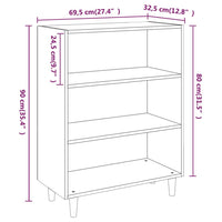 Thumbnail for Sideboard Betongrau 69,5x32,5x90 cm Holzwerkstoff