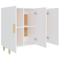 Thumbnail for Sideboard Weiß 90x34x80 cm Holzwerkstoff