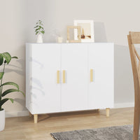 Thumbnail for Sideboard Weiß 90x34x80 cm Holzwerkstoff