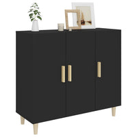 Thumbnail for Sideboard Schwarz 90x34x80 cm Holzwerkstoff