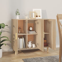 Thumbnail for Sideboard Sonoma-Eiche 90x34x80 cm Holzwerkstoff