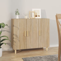 Thumbnail for Sideboard Sonoma-Eiche 90x34x80 cm Holzwerkstoff