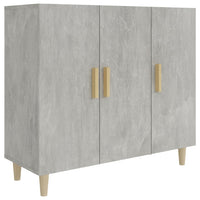 Thumbnail for Sideboard Betongrau 90x34x80 cm Holzwerkstoff