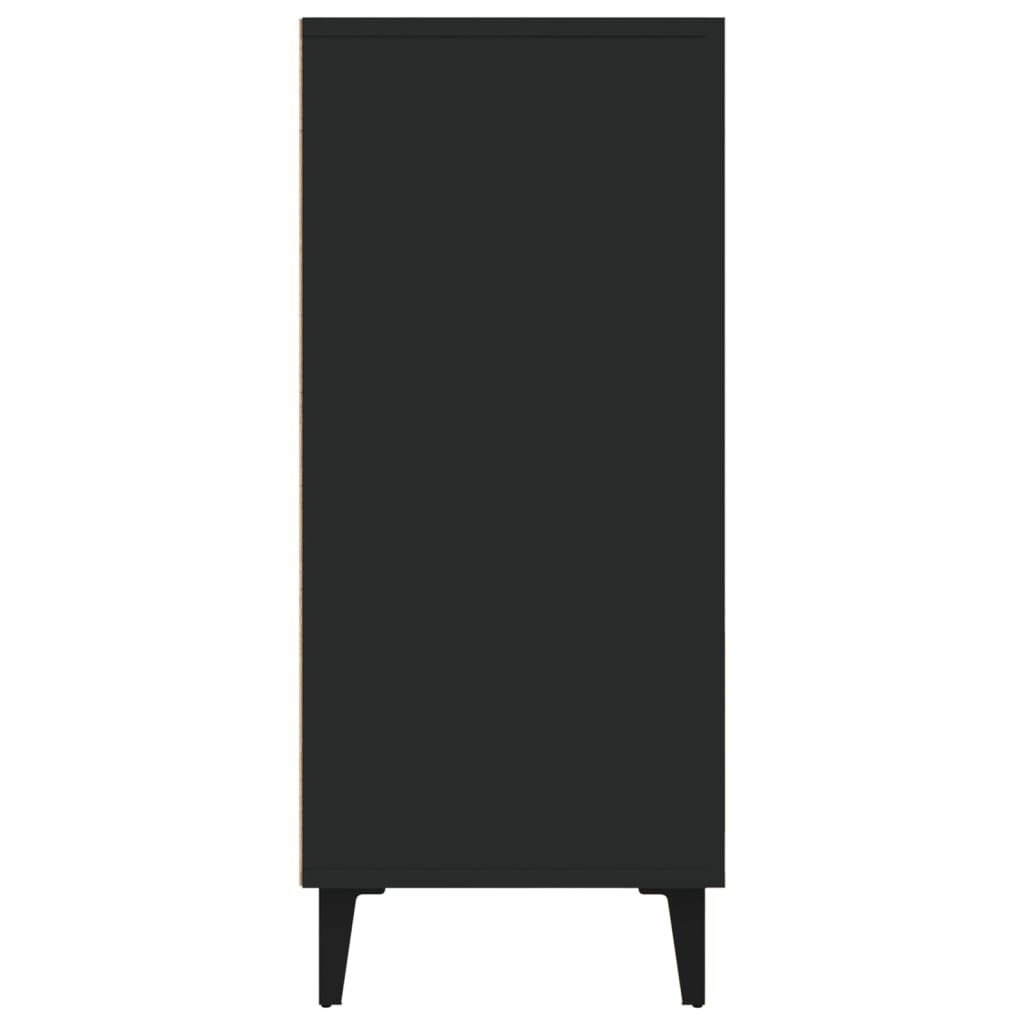 Sideboard Schwarz 90x34x80 cm Holzwerkstoff