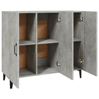 Thumbnail for Sideboard Betongrau 90x34x80 cm Holzwerkstoff