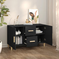 Thumbnail for Sideboard Schwarz 100x36x60 cm Holzwerkstoff