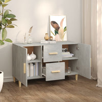 Thumbnail for Sideboard Betongrau 100x36x60 cm Holzwerkstoff