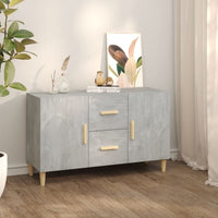 Thumbnail for Sideboard Betongrau 100x36x60 cm Holzwerkstoff