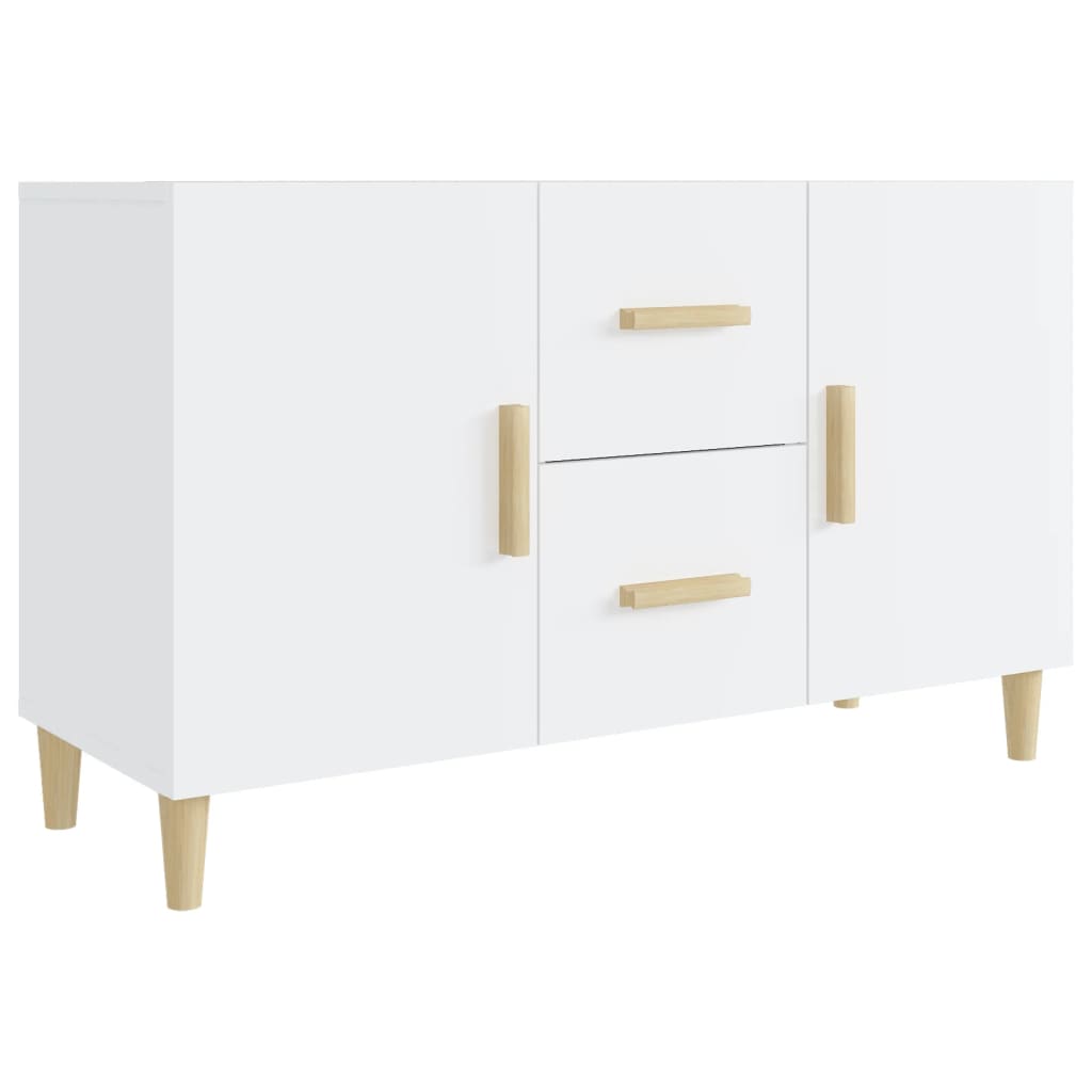 Sideboard Hochglanz-Weiß 100x36x60 cm Holzwerkstoff