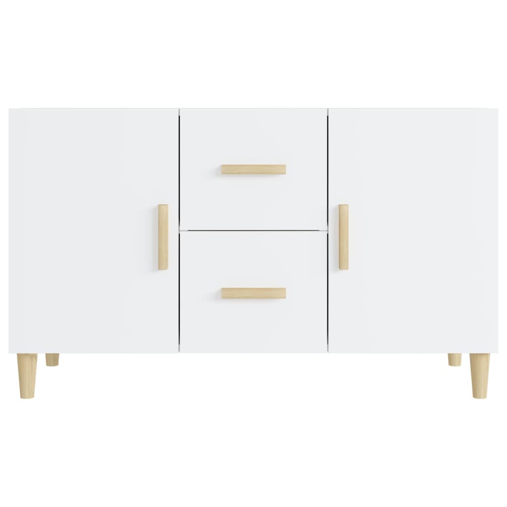 Sideboard Hochglanz-Weiß 100x36x60 cm Holzwerkstoff