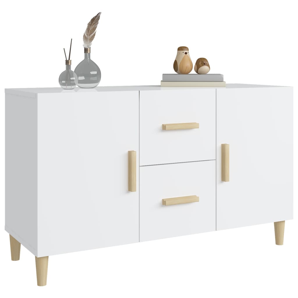 Sideboard Hochglanz-Weiß 100x36x60 cm Holzwerkstoff