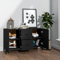 Thumbnail for Sideboard Schwarz 100x36x60 cm Holzwerkstoff