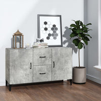 Thumbnail for Sideboard Betongrau 100x36x60 cm Holzwerkstoff