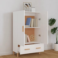 Thumbnail for Highboard Weiß 70x31x115 cm Holzwerkstoff