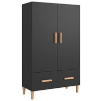 Thumbnail for Highboard Schwarz 70x31x115 cm Holzwerkstoff