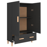 Thumbnail for Highboard Schwarz 70x31x115 cm Holzwerkstoff