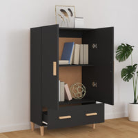 Thumbnail for Highboard Schwarz 70x31x115 cm Holzwerkstoff