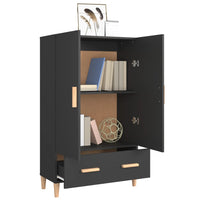 Thumbnail for Highboard Schwarz 70x31x115 cm Holzwerkstoff