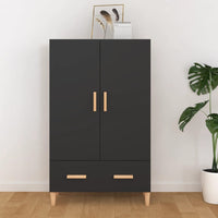 Thumbnail for Highboard Schwarz 70x31x115 cm Holzwerkstoff