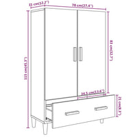 Thumbnail for Highboard Sonoma-Eiche 70x31x115 cm Holzwerkstoff