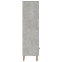 Thumbnail for Highboard Betongrau 70x31x115 cm Holzwerkstoff