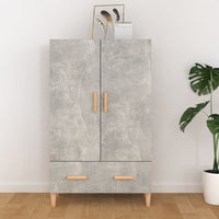 Thumbnail for Highboard Betongrau 70x31x115 cm Holzwerkstoff