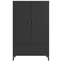 Thumbnail for Highboard Schwarz 70x31x115 cm Holzwerkstoff