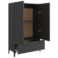 Thumbnail for Highboard Schwarz 70x31x115 cm Holzwerkstoff