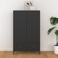 Thumbnail for Highboard Schwarz 70x31x115 cm Holzwerkstoff