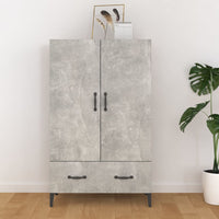 Thumbnail for Highboard Betongrau 70x31x115 cm Holzwerkstoff