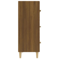 Thumbnail for Sideboard Braun Eichen-Optik 70x34x90 cm Holzwerkstoff