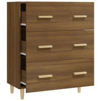 Thumbnail for Sideboard Braun Eichen-Optik 70x34x90 cm Holzwerkstoff