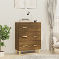 Thumbnail for Sideboard Braun Eichen-Optik 70x34x90 cm Holzwerkstoff
