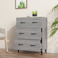 Thumbnail for Sideboard Grau Sonoma 69,5x34x90 cm Holzwerkstoff