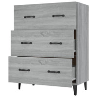 Thumbnail for Sideboard Grau Sonoma 69,5x34x90 cm Holzwerkstoff
