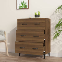 Thumbnail for Sideboard Braun Eichen-Optik 69,5x34x90 cm Holzwerkstoff