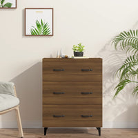 Thumbnail for Sideboard Braun Eichen-Optik 69,5x34x90 cm Holzwerkstoff