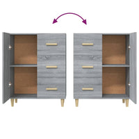 Thumbnail for Sideboard Grau Sonoma 69,5x34x90 cm Holzwerkstoff